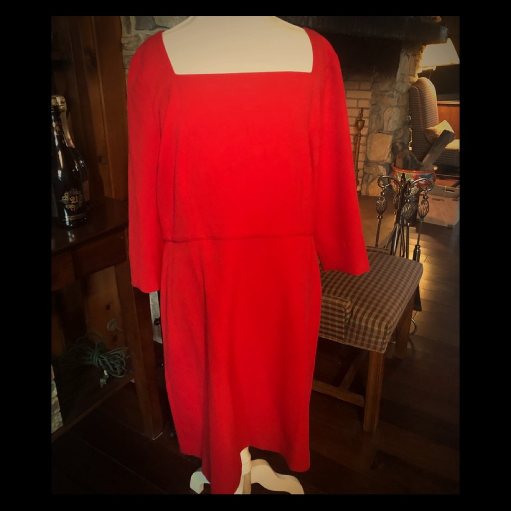 Ann Taylor red shift dress.